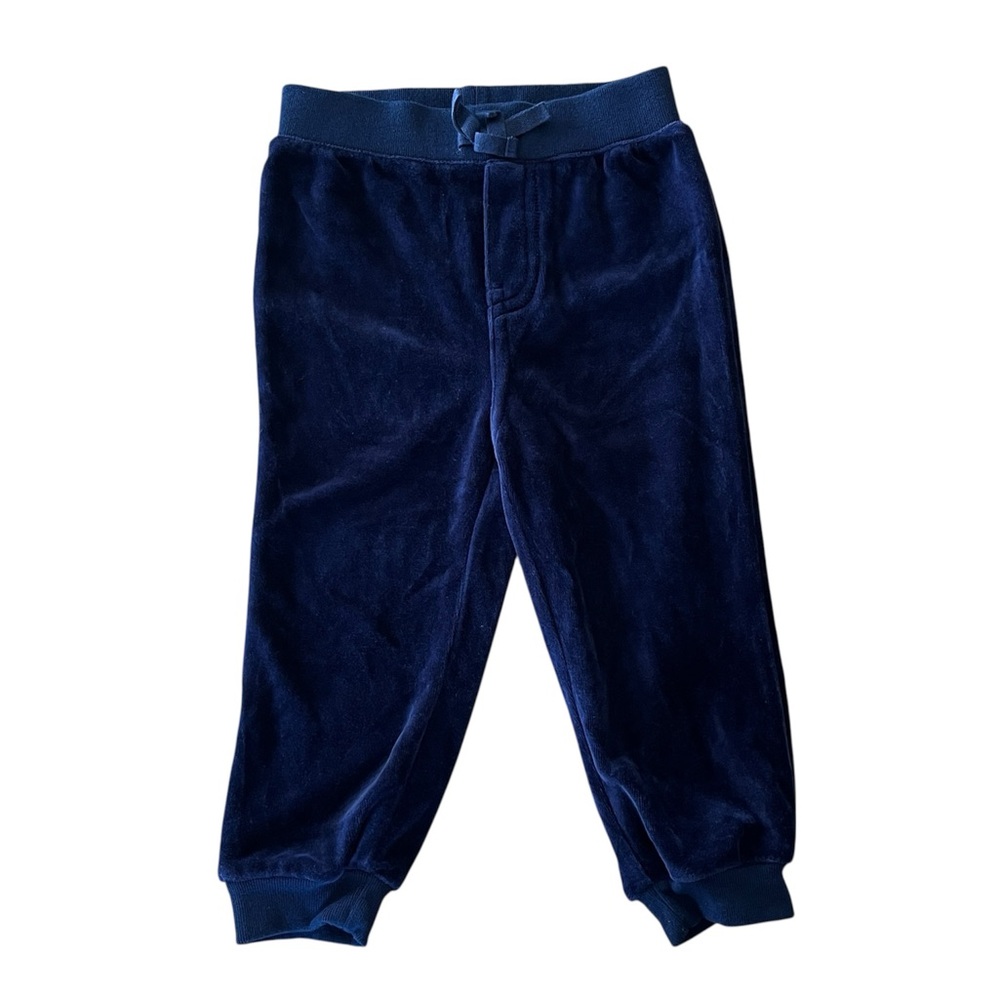 Ralph Lauren 18M Navy Blue Velour Velvet Jogger Sweatpants